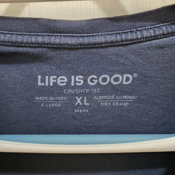 Lot of x2 Life is Good Crusher Tee Short Sleeve T Shirt Compass Size XL SEE PICS - Picture 13 of 16